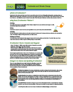 Freshwater and Climate Change