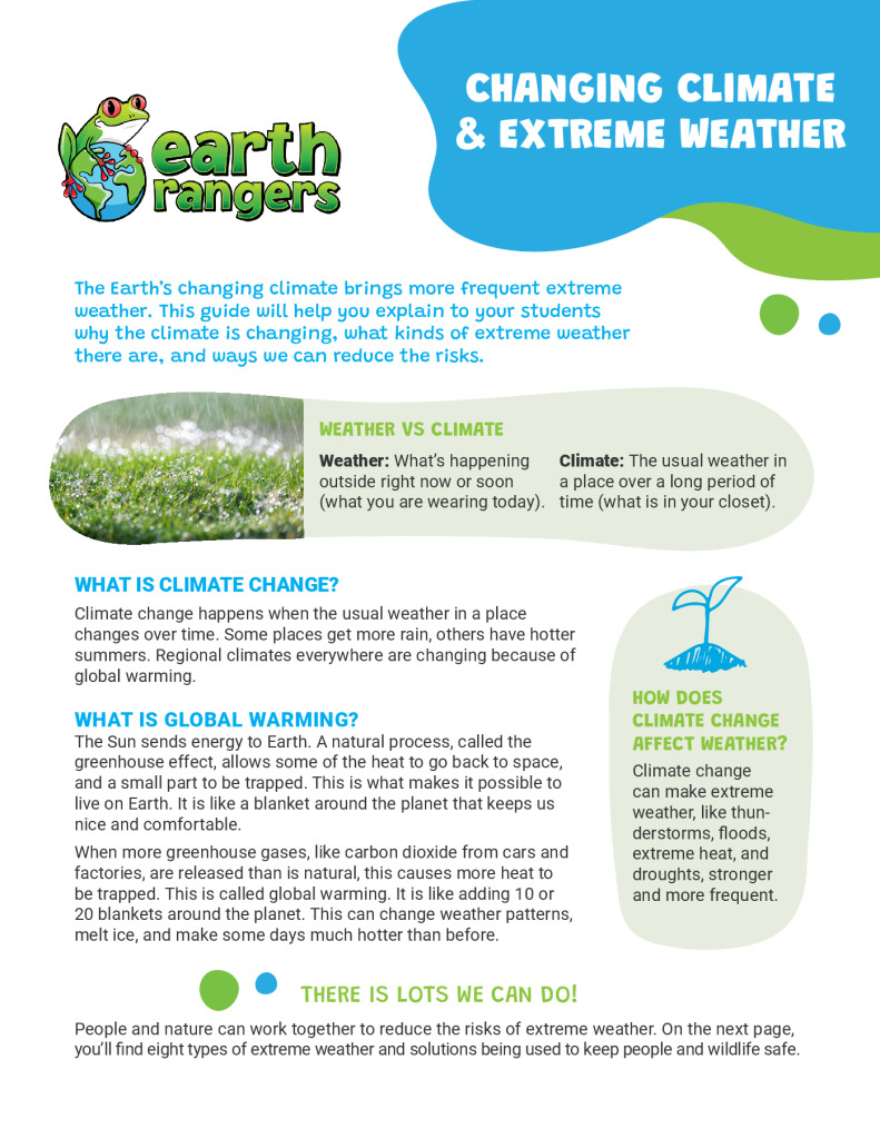Changing Climate and Extreme Weather